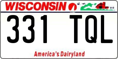 WI license plate 331TQL