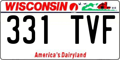 WI license plate 331TVF