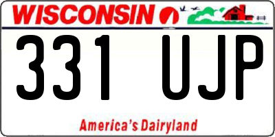 WI license plate 331UJP
