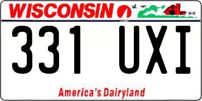 WI license plate 331UXI