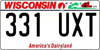 WI license plate 331UXT