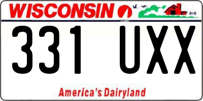 WI license plate 331UXX