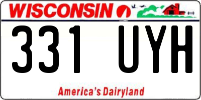 WI license plate 331UYH