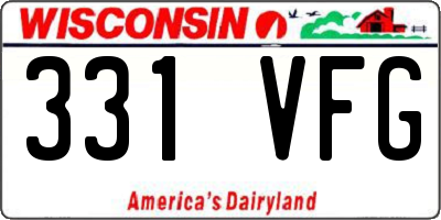 WI license plate 331VFG