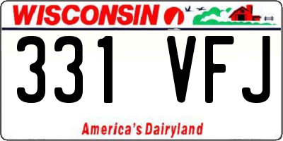 WI license plate 331VFJ
