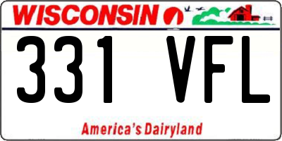 WI license plate 331VFL