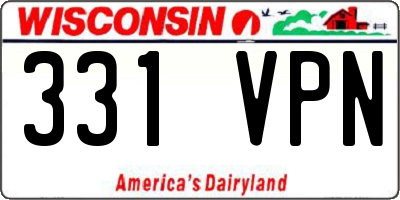 WI license plate 331VPN