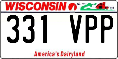 WI license plate 331VPP