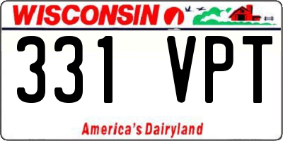 WI license plate 331VPT