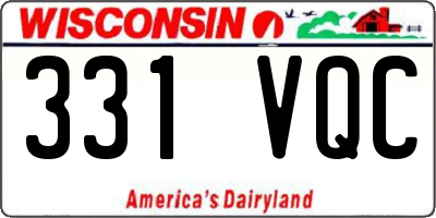 WI license plate 331VQC