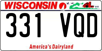 WI license plate 331VQD