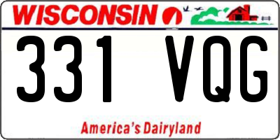 WI license plate 331VQG