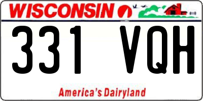 WI license plate 331VQH