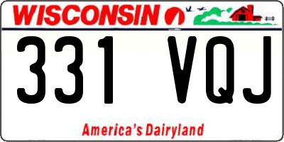 WI license plate 331VQJ