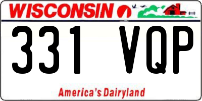 WI license plate 331VQP