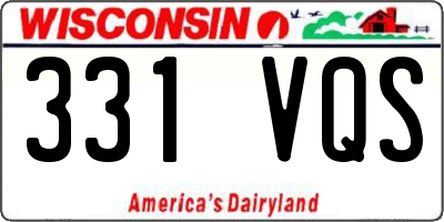 WI license plate 331VQS