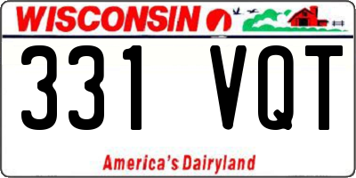 WI license plate 331VQT