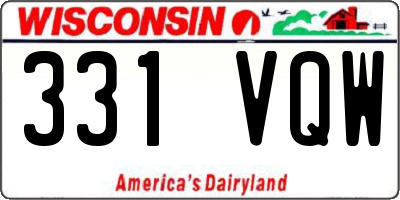 WI license plate 331VQW