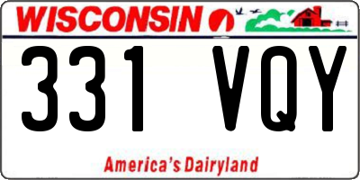 WI license plate 331VQY