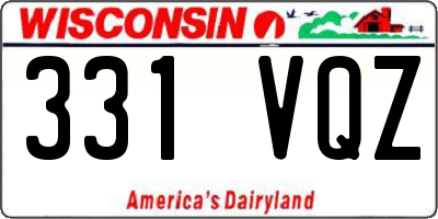 WI license plate 331VQZ