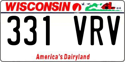 WI license plate 331VRV