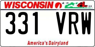 WI license plate 331VRW