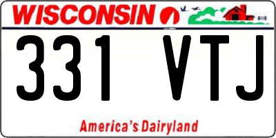 WI license plate 331VTJ