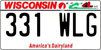 WI license plate 331WLG