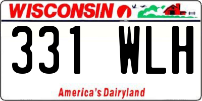 WI license plate 331WLH