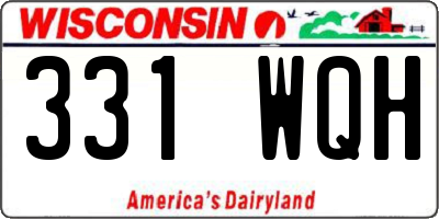 WI license plate 331WQH
