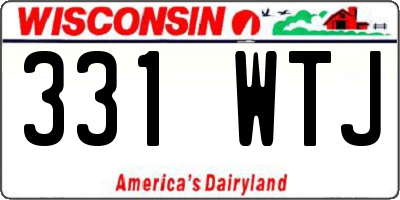WI license plate 331WTJ