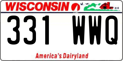 WI license plate 331WWQ