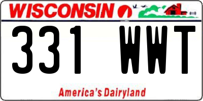 WI license plate 331WWT