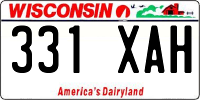 WI license plate 331XAH