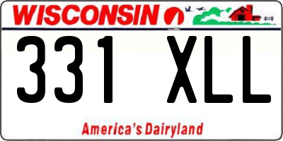 WI license plate 331XLL