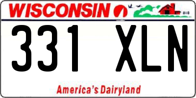 WI license plate 331XLN