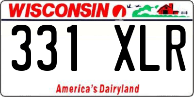 WI license plate 331XLR
