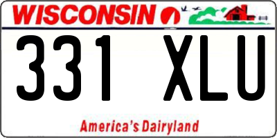 WI license plate 331XLU