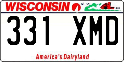 WI license plate 331XMD
