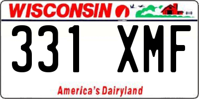 WI license plate 331XMF