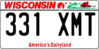 WI license plate 331XMT