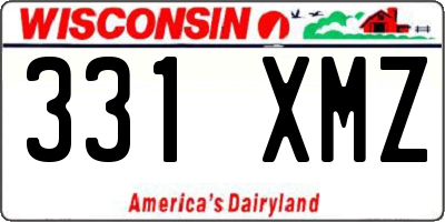 WI license plate 331XMZ