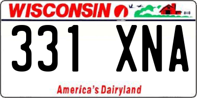 WI license plate 331XNA