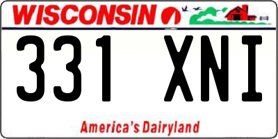 WI license plate 331XNI