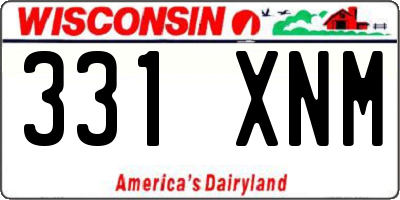 WI license plate 331XNM