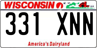 WI license plate 331XNN