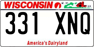 WI license plate 331XNQ