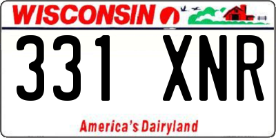 WI license plate 331XNR