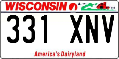 WI license plate 331XNV