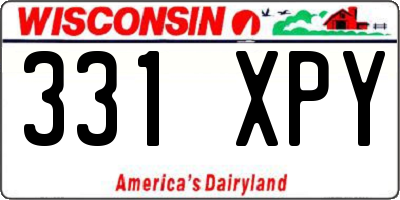 WI license plate 331XPY